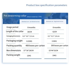 Collare Antipulci e <span class=keywords><strong>Antizecche</strong></span> <span class=keywords><strong>per</strong></span> Cani e <span class=keywords><strong>Gatti</strong></span> - Inodore, Resistente all'Acqua, Protezione <span class=keywords><strong>per</strong></span> 8 Mesi, Lunghezza 38cm - Product Image 6