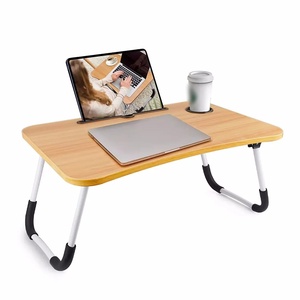 Folding Laptop <b>Desk</b> for Bed Laptop Bed Tray Table <b>Desk</b> Portable Lap <b>Desk</b> With Tablet Slot and Cup Holder Table Support - Product Image 6