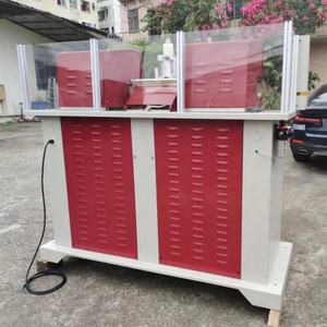 Machine hydraulique de poinçonnage de trous à double tête de ceinture en cuir avec estampage à chaud - Product Image 3