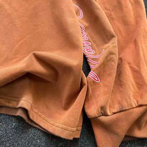 T-shirt décontracté à manches longues pour homme, 100 % coton, double couche, écologique, anti-boulochage, respirant, avec imprimé graphique - Product Image 2