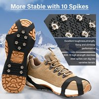 Nouveaux crampons antidérapants en TPE 2023 pour chaussures et bottes, crampons élastiques à picots pour la neige, crampons de traction pour l'escalade