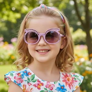 Occhiali da Sole per Bambini con Montatura Completa Stile Cartone Animato, Nuova Moda Europea e Americana, Protezione UV400 per <span class=keywords><strong>Ragazzi</strong></span> e Ragazze, Ideali per l'Esterno - Product Image 2