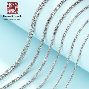 Cadena de Plata de Ley 925, Collar de Moda, Cadenas Minimalistas, Delicadas, de Diseño Simple, Joyería para Mujer, para Uso Diario, Regalo - Product Image 2