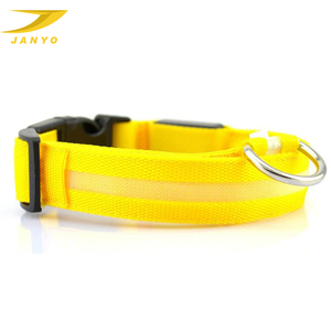 조정가능한 폴리에스테 가죽 끈 USB 케이블 재충전용 밤 안전 <span class=keywords><strong>led</strong></span> 개 목걸이 - Product Image 4