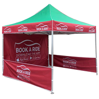 Tente d'extérieur en aluminium avec logo pour événements, promotion de salons professionnels, chapiteau 3x3, stand publicitaire pop-up, impression personnalisée, tente à auvent 10x10