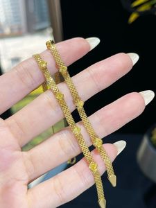 Xinfly Luxury Jewelry 18K Real Gold and 0.71CT Natural Yellow Diamond Braided <b>Rope</b> Style Bracelet for Ladies Women - Product Image 2