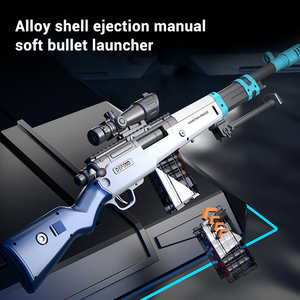 Fucile Giocattolo <span class=keywords><strong>AWM</strong></span> 98K Softair a Espulsione Manuale del Bossolo con Proiettili Morbidi per Ragazzi - Product Image 1
