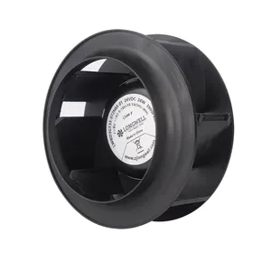 133mm DC 24V 48V Backward curved plastic exhaust centrifugal fan