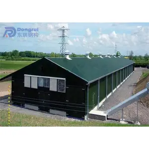 h type poultry farm design prefab chicken farm shed poultry house for 10000 chickens