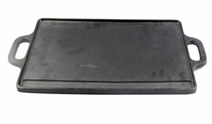 Plancha de <span class=keywords><strong>Hierro</strong></span> Fundido Precurada Antiadherente para Exteriores, Reversible, para Barbacoa, Parrilla de <span class=keywords><strong>Hierro</strong></span> Fundido Precurada para Camping - Product Image 4