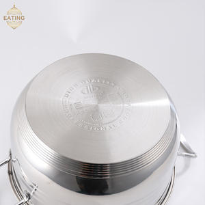 Ticari mavi cam kapak 14pc(30/32/34/36/38cm) paslanmaz çelik TENCERE SETİ-çizilmeye dayanıklı çok katmanlı tencere - Product Image 5