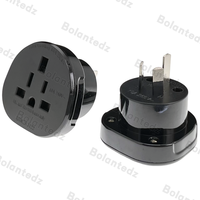 Adaptateur de voyage avec approbation SAA, Royaume-Uni, États-Unis vers Australie (AU), 10A, conducteur en cuivre, 230V, prise PC, Royaume-Uni, prise personnalisable