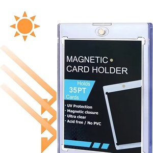 Estuche Magnético de un Toque para Tarjetas Deportivas Coleccionables, con Protección UV, Botón Magnético y Cierre de Clip - Product Image 3