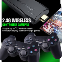 Manette de jeu portable professionnelle M8 Mini 3DS 2.4G HD sans fil pour PS1, jeux vidéo rétro classiques, console de jeux