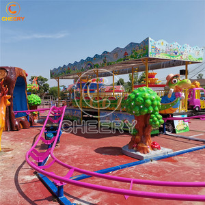 Attraction de fête foraine sur le thème des dinosaures, 12 places, petite montagnette pour enfants, autres manèges de parc d'attractions - Product Image 4