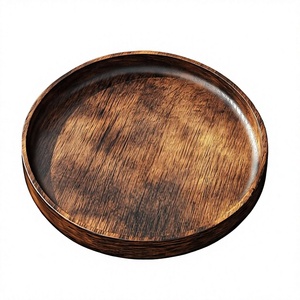 Assiette jetable ovale en bois d'acacia et de noyer, design européen, écologique, pour les occasions festives, marque LEXDO, plats de dîner, salades - Product Image 4