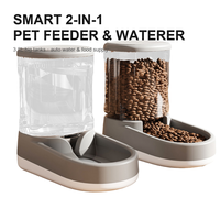 Distributeur d'eau pour chien Gravity 3,8 L grande capacité, réservoir visible, gamelle d'eau pour animaux, distributeur automatique