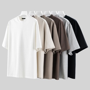 Camisetas personalizadas al por mayor de alta calidad 100% algodón en blanco 380g para hombre, camiseta de peso pesado de gran tamaño, camiseta de talla grande para hombre - Product Image 1