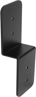 Supports en Z noirs en acier robuste personnalisables de haute qualité de 6 po pour poteaux et poutres, profilé double angle, équerre d'angle