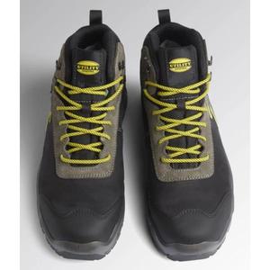 รองเท้านิรภัย Diadora 701.177650-C2815/40กันน้ำสีดำ/เหล็กสีเทารองเท้ารักษาอุณหภูมิสูงหุ้มฉนวนในการดึงขึ้น nubuck อิตาลี - Product Image 2