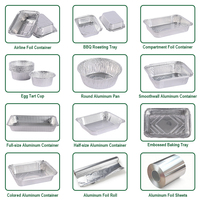 Barquettes alimentaires jetables en PET et aluminium, compatibles micro-ondes, 450 ml, 800 ml, 1000 ml, pour la cuisson, la préparation et la livraison de repas en restauration