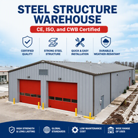 Structure de charpente en acier pour entrepôt, conception de bâtiment préfabriqué sur mesure, stockage industriel