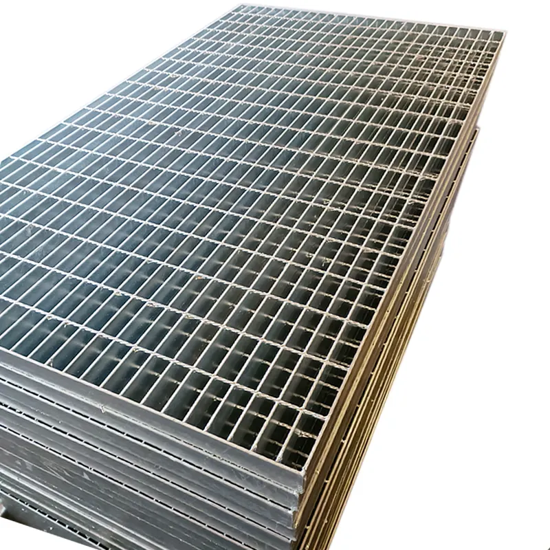 Cobertura de drenagem de grade de aço China Preço de grade de aço galvanizado para passarela de escada Preço