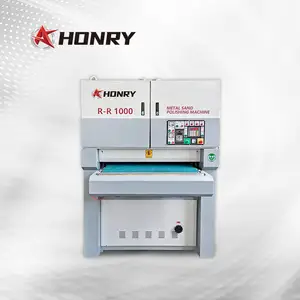 Honry Rr1000 Hoge Efficiëntie Cnc Zandband Polijstmachine Metalen Schuurmachine Schuurmachine Voor Roestvrijstalen Platen