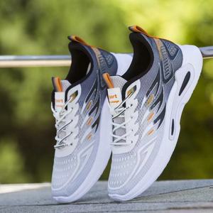 Spring new model of fly-ribbed breathable men's sport casual shoes, trendy and fashionable running shoes - Product Image 3