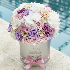 Caja de rosas eterna preservada real regalo eterno rosas Día de San Valentín flor Rosa eterna - Product Image 2