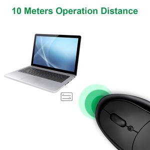 SUNGI S8LD Left Hand <strong>Use</strong> 3 DPI Adjustable <strong>Computer</strong> Optical <strong>Mouse</strong> Vertical Ergonomic <strong>Mice</strong> With Rechargeable Lithium Battery - Product Image 2