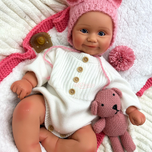 Muñeca Reborn <span class=keywords><strong>de</strong></span> Silicona Maddie <span class=keywords><strong>de</strong></span> 20 Pulgadas con Cuerpo Curvilíneo, Anatomía Correcta, Muñeca Recién Nacida, Muñeca para Parejas - Product Image 3