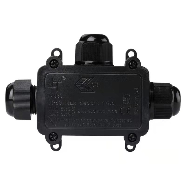 Hot Selling IP68 Outdoor Junction Box 2 3 4 Way 3 Way Underwater Electric Cable Connection Copper Contact Material PC Housing