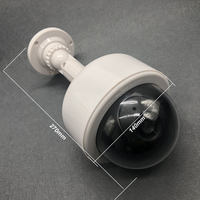 Cámara de Seguridad Ficticia SMARSECUR 03CCTV para Interiores/Exteriores, Simulación de Cámara de Vigilancia con Flash