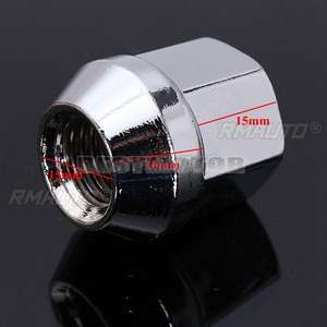 4 pièces d'écrous en alliage M12x1.5 de 19 mm pour roues ouvertes Ford FIESTA FOCUS KA MONDEO C-MAX 2003 2004 2005 - Product Image 6