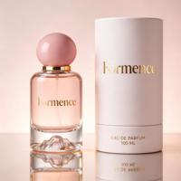 Flacon de parfum en verre au design volcanique, nouveau modèle, 50 ml, 100 ml, avec boîte tube