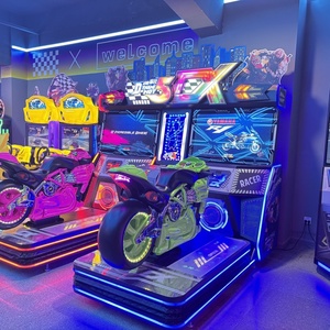 Consola de Videojuegos Arcade Popular de Carreras de Motos Deportivas para Dos Jugadores, Simulador de Carreras Analógico para Consola Operada con Monedas - Product Image 5