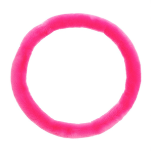 ปลอกหุ้มพวงมาลัยกำมะหยี่สีชมพู อุปกรณ์ตกแต่งภายในรถยนต์ - Product Image 2