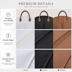 Wholesale Oxford Fabric Business Travel Garment Bag, Durable Zippered Suit Cover for Men's Suits & Jackets - Product Image 2