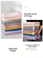 Ensemble de literie en coton 100% certifié Oeko-Tex, blanc, doux et respirant, pour la maison et l'hôtel