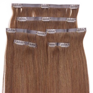 Extensiones de cabello Remy humano real sin costuras Invisible PU trama de piel recta Clip-On cabello de alta calidad cabello Real - Product Image 4