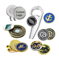 Promotionnel Personnalisé Magnétique Émail Métal En Alliage De Zinc Accessoires De Golf Divot Outil Balle Marqueur Chapeau Clip Petites Boîtes Tout Parfaitement