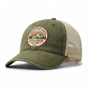 Gorra <span class=keywords><strong>de</strong></span> Béisbol Clásica <span class=keywords><strong>de</strong></span> 6 Paneles con Logotipo Bordado Personalizado, Estilo Hip Hop, Gorra Deportiva Informal <span class=keywords><strong>de</strong></span> Malla para Exteriores - Product Image 2