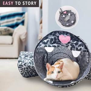 Collapsible Hippo Shape Pet <b>Cat</b> Tunnel Tube <b>Toy</b> <b>Indoor</b> Outdoor Play House Tent <b>for</b> Small Medium Large <b>Cats</b> Tunnel <b>Toy</b> <b>Cat</b> Tunnel - Product Image 2