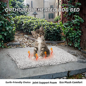 Camas Calefactoras Premium para Perros Grandes, Grises, Ortopédicas, de Memoria, Ecológicas, de Felpa Sólida, con Forma de Animal, de Piel Sintética, en Oferta - Product Image 2