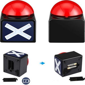 Buzzer de jeu pour émissions télévisées avec alarme sonore et lumineuse, bouton de réponse pour concours et fêtes - Product Image 2