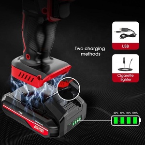 <span class=keywords><strong>Carsun</strong></span> เครื่องอัดอากาศไฟฟ้าแบบพกพาไร้สาย150psi 12V พร้อมที่เติมลมยางอัตโนมัติ2000mAh - Product Image 4