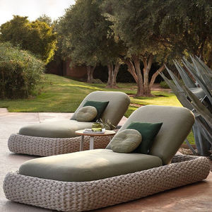 Outdoor Leisure <b>Bed</b> Patio Villa Woven Rope Garden Villa Swimming Pool Outdoor Rattan Lazy <b>Single</b> <b>Bed</b> Furniture - Product Image 5