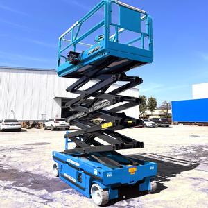 Gunting listrik mengangkat 4-18m Platform udara 6m 8m 10m 12m 14m Skylift perancah pengangkat seluler angkat hidrolik - Product Image 3