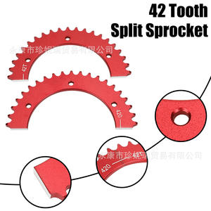 เฟืองโซ่อะลูมิเนียม ZhenNirui 42 ฟัน สำหรับโซ่ 420 ใช้ได้กับเครื่องยนต์ Predator อะไหล่ซ่อม - Product Image 1